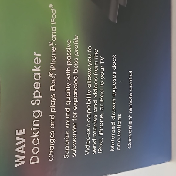 Wave audio docking speaker for ipad, iPhone, iPod - Picture 2 of 15